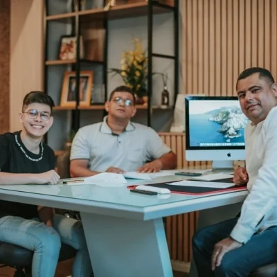 Com o "boss"